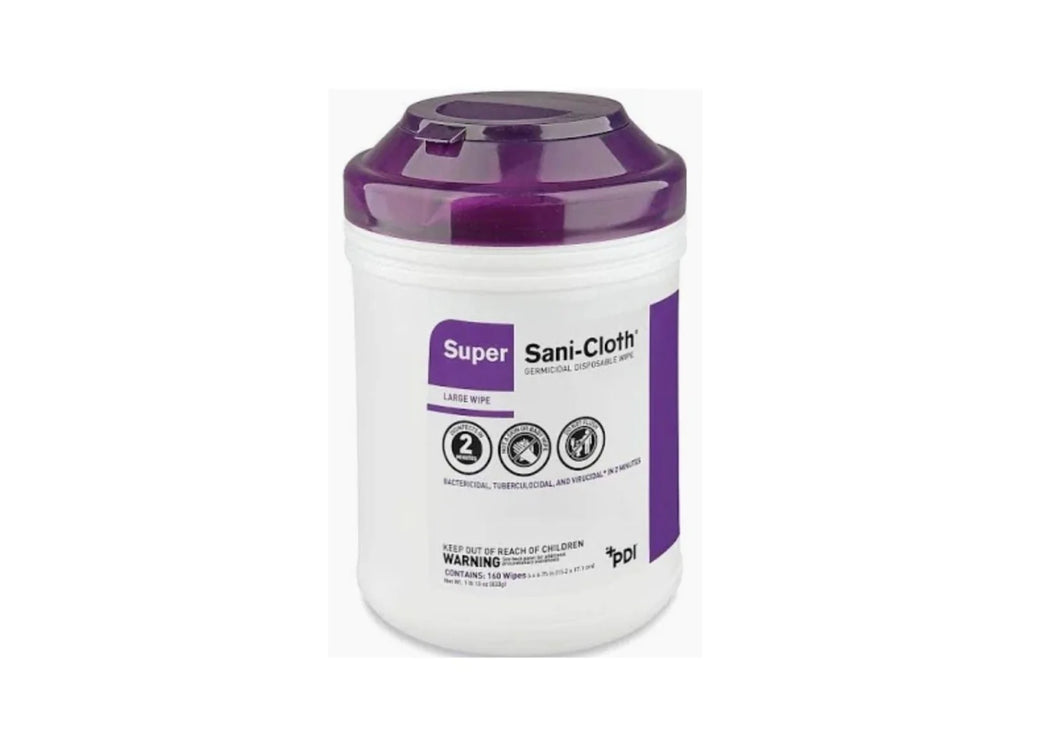 Super Sani-Cloth Wipes,160/Canister (purple