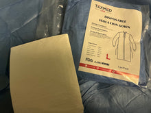 Load image into Gallery viewer, Gowns Blue set with 2 pices bibes