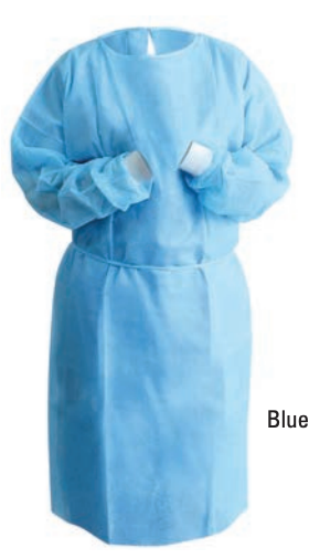 Isolation Gowns.      unpack          10 pcs/bag - 10 bags/case